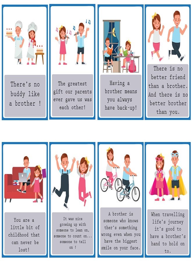 كاميري بازار راخي راكشاباندهان: بطاقات رسائل لطيفة كهدية للأخ مع مجموعة واحدة من راخي رولي تشاول - أنت أفضل أخ - Image 2